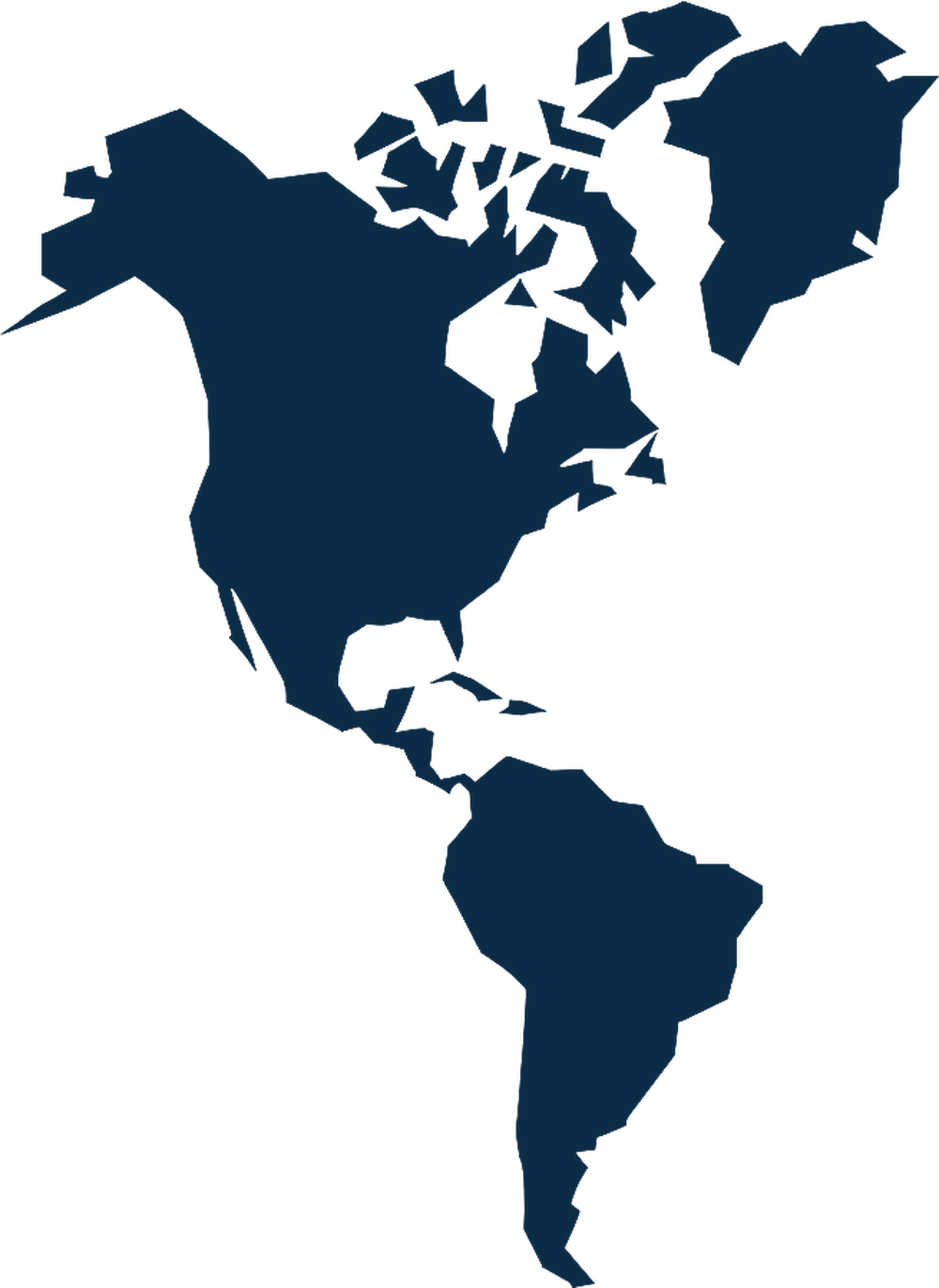 Map of the Americas — A. L. Reichenbach’s international reach from Brazil